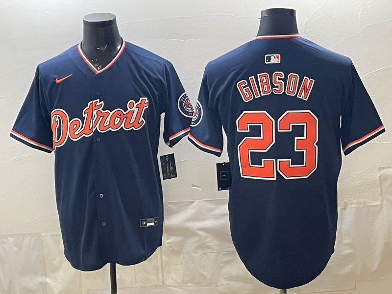 Men Detroit Tigers #23 Gibson blue Nike 2026 MLB Jersey 0409004